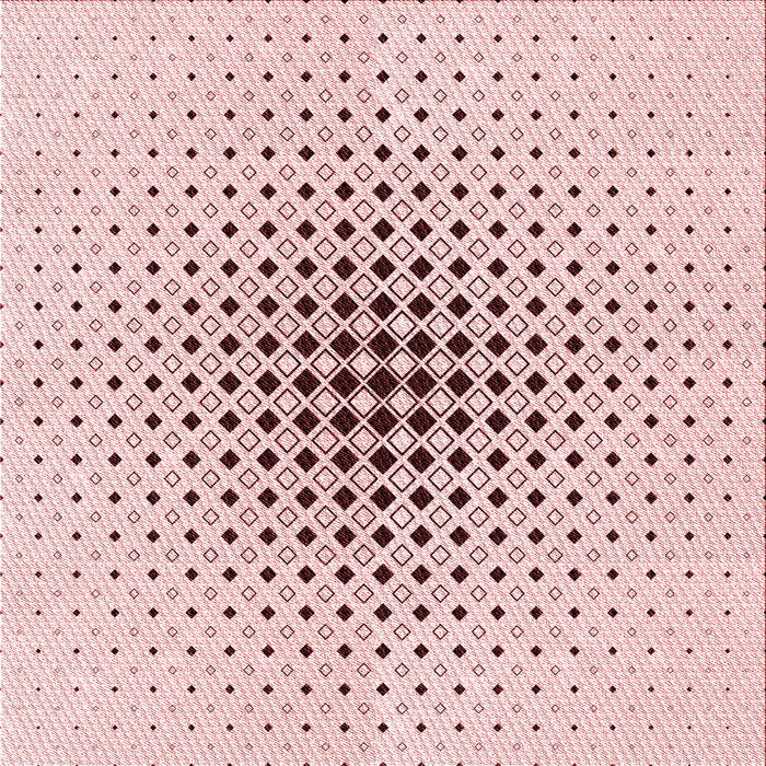 Round Machine Washable Transitional Pink Rug, wshpat3389rd