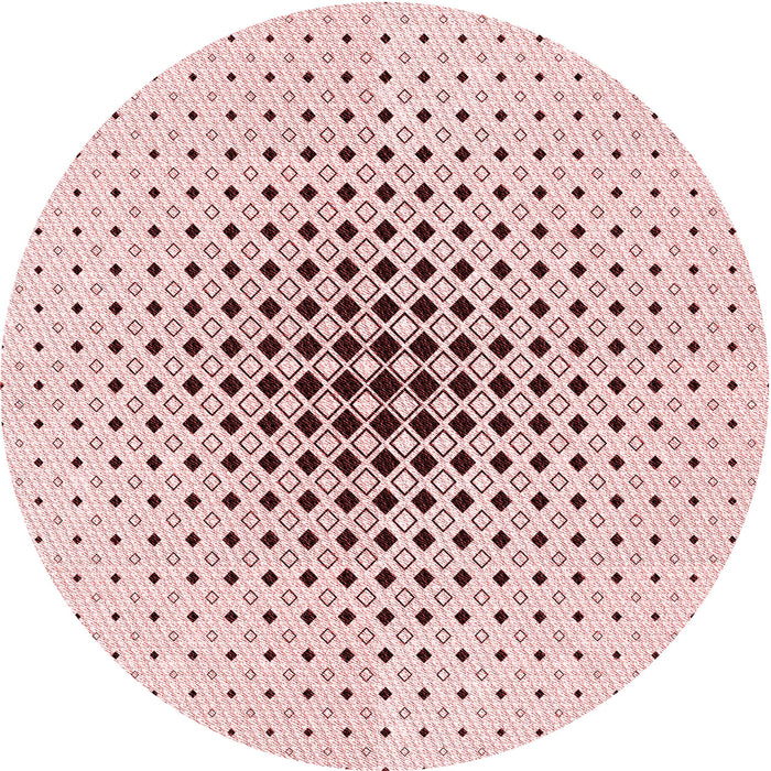 Square Patterned Pink Rug, pat3389rd