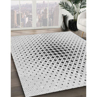 Patterned Gray Novelty Rug, pat3389