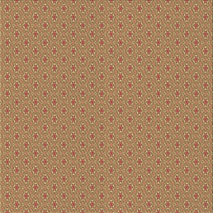 Round Patterned Red Rug, pat339brn