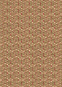 Machine Washable Transitional Red Rug, wshpat339brn