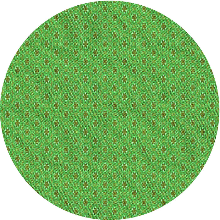 Square Patterned Dark Lime Green Rug, pat339grn