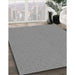 Patterned Smokey Gray Rug in Family Room, pat339gry