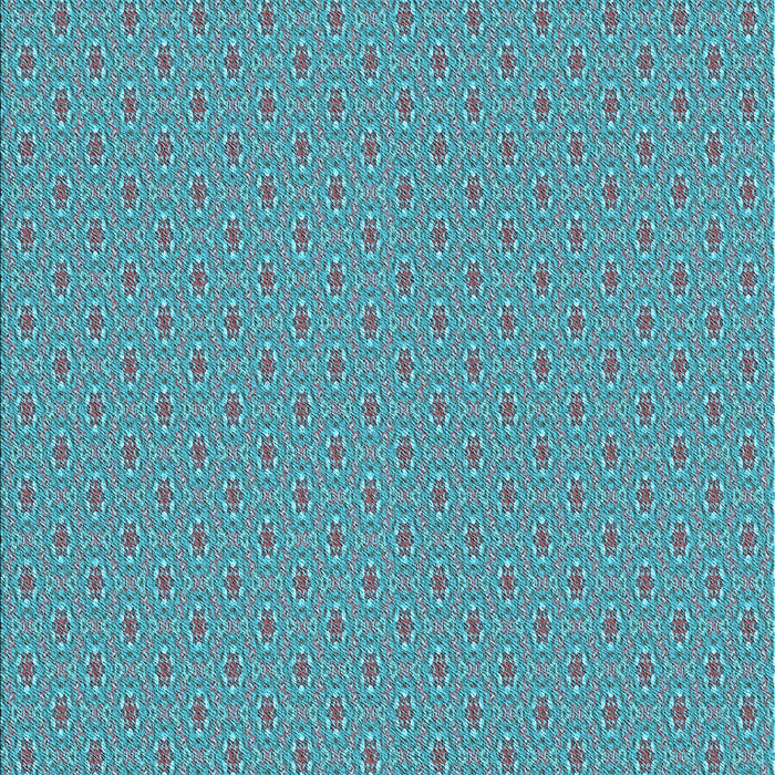 Patterned Bright Turquoise Blue Rug, pat339lblu