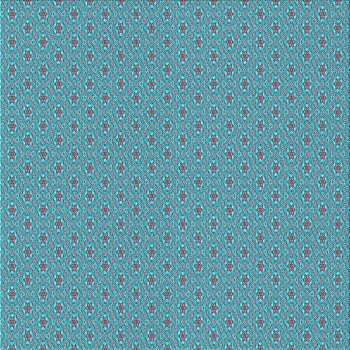 Round Patterned Bright Turquoise Blue Rug, pat339lblu