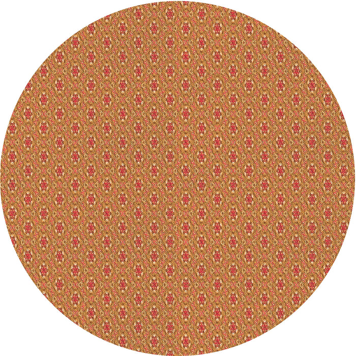 Square Patterned Orange Rug, pat339org