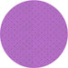 Square Patterned Purple Rug, pat339pur