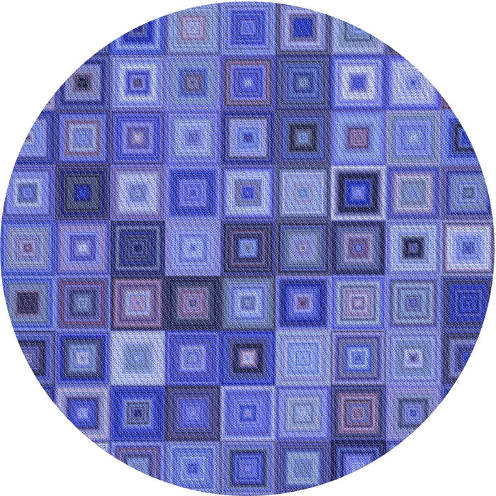 Square Patterned Sky Blue Rug, pat3390blu