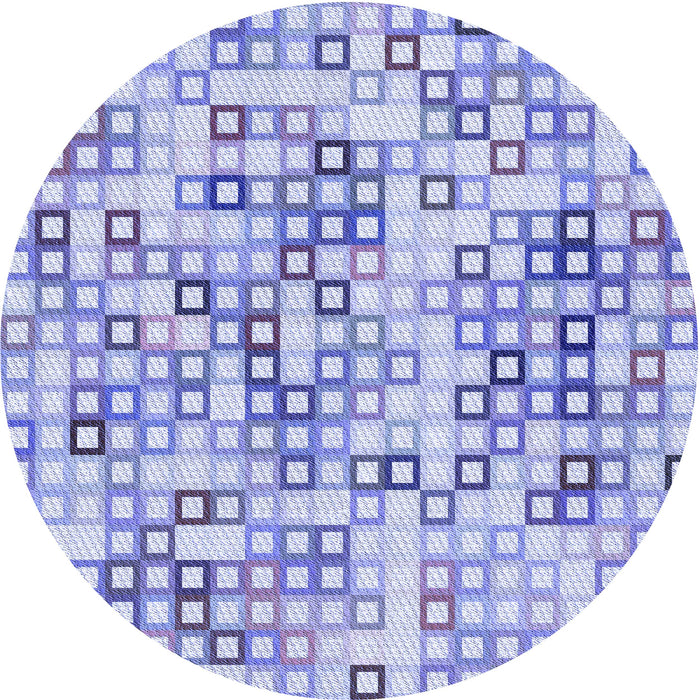 Square Machine Washable Transitional Periwinkle Purple Rug in a Living Room, wshpat3391blu