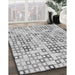 Machine Washable Transitional Gray Rug in a Family Room, wshpat3391gry