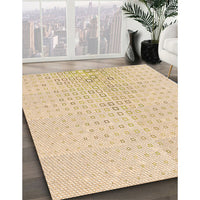 Patterned Brown Sand Brown Rug, pat3392org