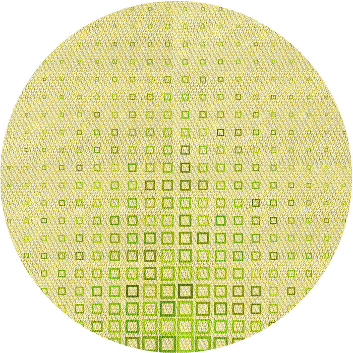 Square Patterned Golden Brown Yellow Rug, pat3392yw