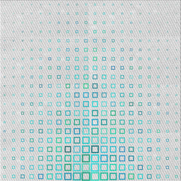 Square Patterned Dark Gray Novelty Rug, pat3392