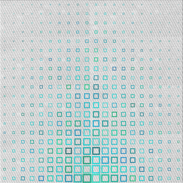 Square Patterned Dark Gray Novelty Rug, pat3392