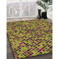 Patterned Red Brown Rug, pat3393org