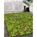 Machine Washable Transitional Green Rug in a Family Room, wshpat3393yw