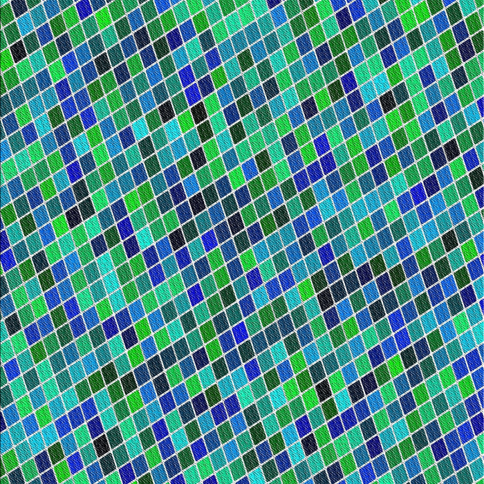 Patterned Blue Novelty Rug, pat3393