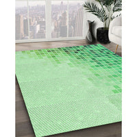 Patterned Green Rug, pat3394grn