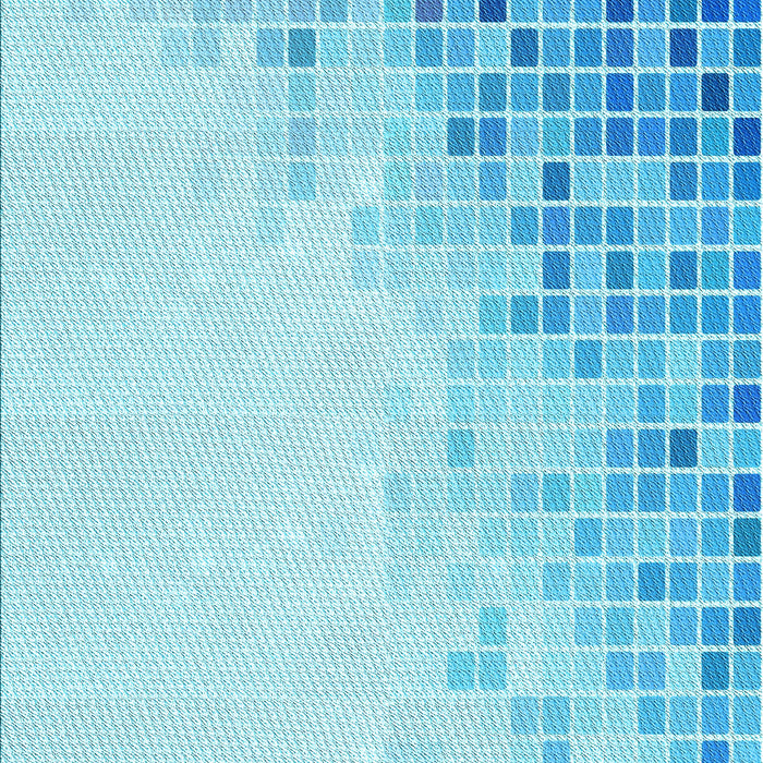 Machine Washable Transitional Blue Rug, wshpat3394lblu