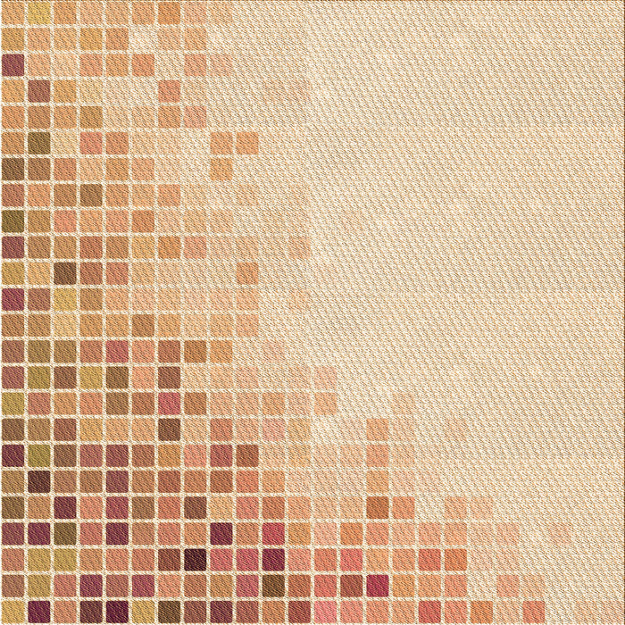 Round Machine Washable Transitional Orange Rug, wshpat3394org