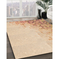 Patterned Orange Rug, pat3394org