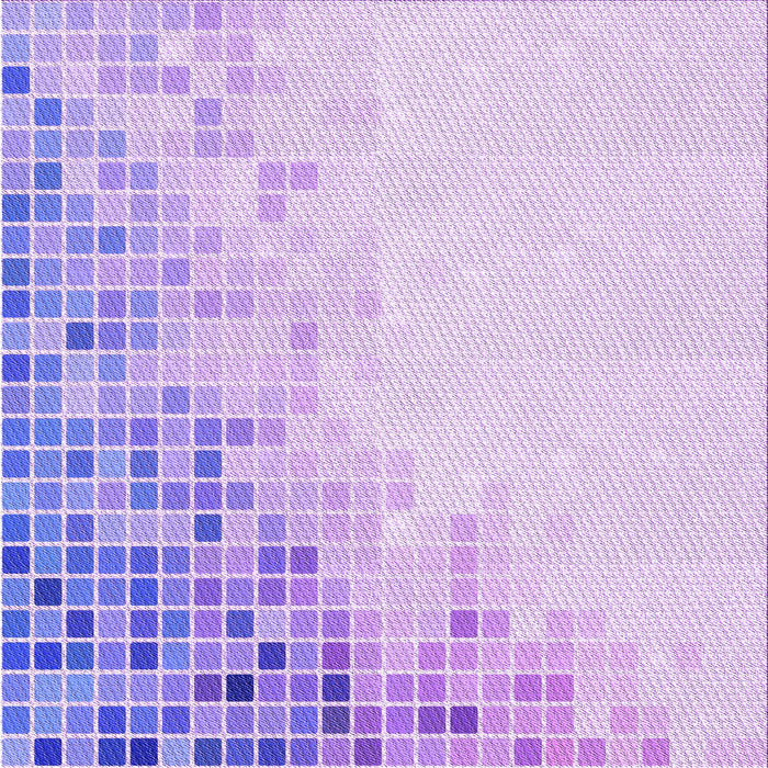 Round Patterned Purple Mimosa Purple Rug, pat3394pur