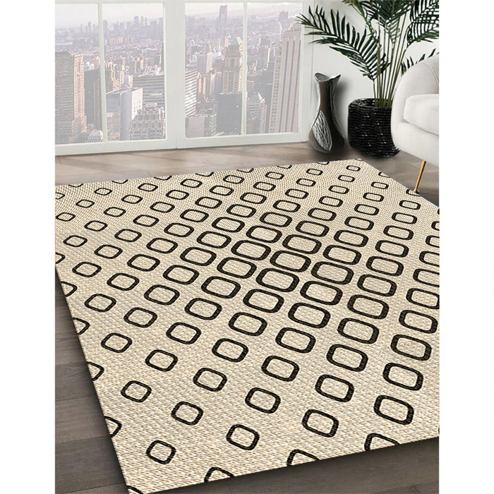 Patterned Brown Rug in Family Room, pat3395brn