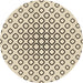 Square Patterned Brown Rug, pat3395brn