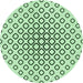 Square Patterned Mint Green Rug, pat3395grn