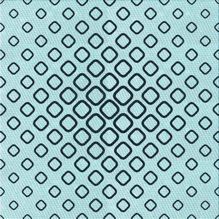 Round Patterned Deep-Sea Green Rug, pat3395lblu