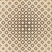 Round Patterned Copper Brown Rug, pat3395org