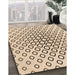 Patterned Copper Brown Rug in Family Room, pat3395org