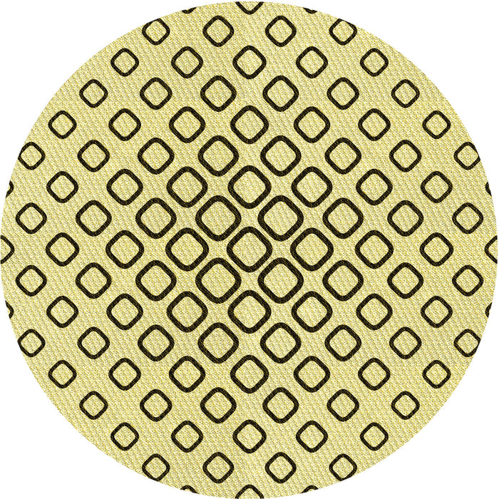 Square Patterned Sun Yellow Rug, pat3395yw