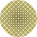 Square Patterned Sun Yellow Rug, pat3395yw