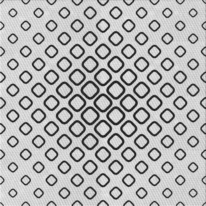 Square Patterned Off-White Novelty Rug, pat3395