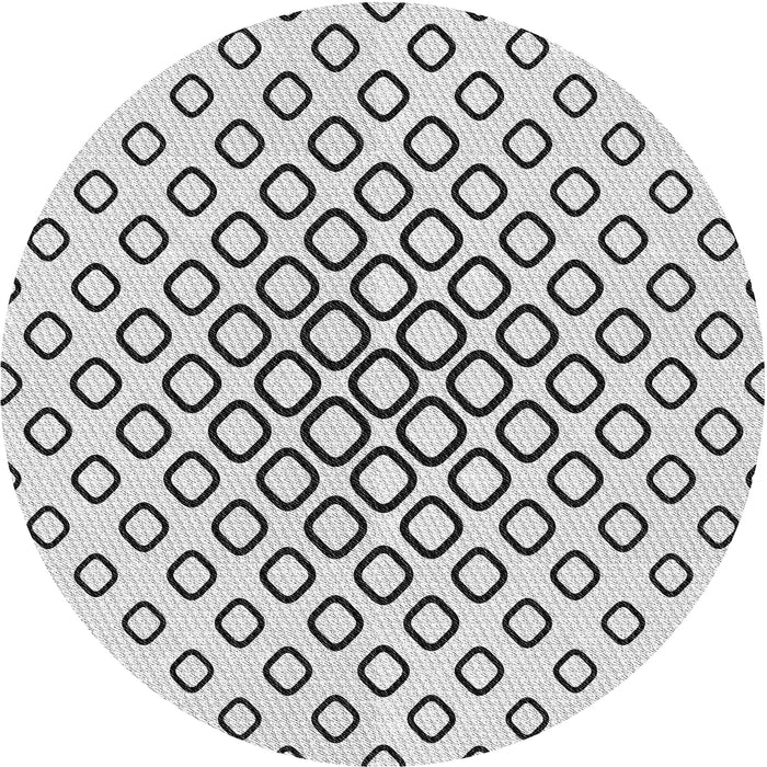 Sideview of Patterned Off-White Novelty Rug, pat3395