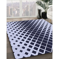 Patterned Blue Rug, pat3396blu