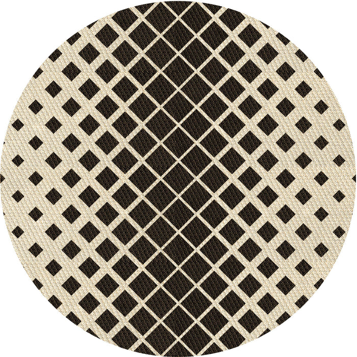 Square Patterned Golden Blonde Gold Rug, pat3396brn