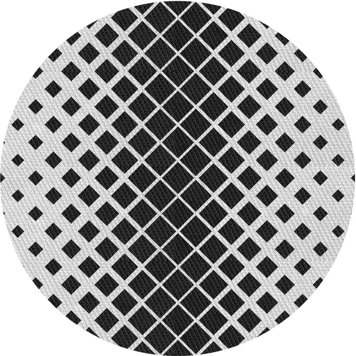 Square Patterned Gray Brown Rug, pat3396gry