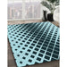 Patterned Deep-Sea Blue Rug in Family Room, pat3396lblu