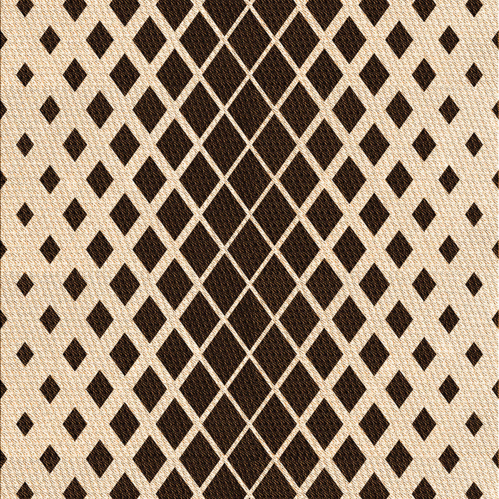 Patterned Deep Peach Orange Rug, pat3396org