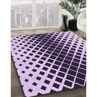 Patterned Blossom Pink Rug, pat3396pur