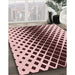 Machine Washable Transitional Pink Rug in a Family Room, wshpat3396rd