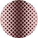 Square Patterned Pink Rug, pat3396rd