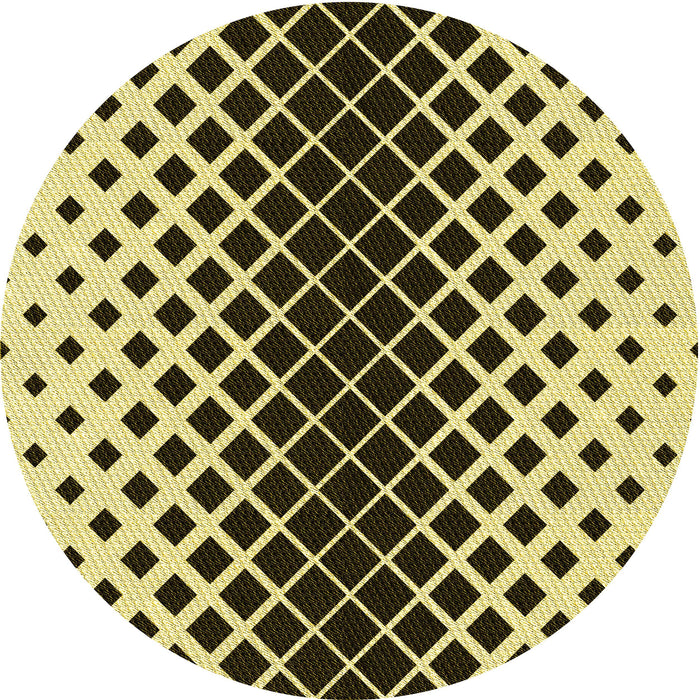 Square Patterned Milk Chocolate Brown Rug, pat3396yw