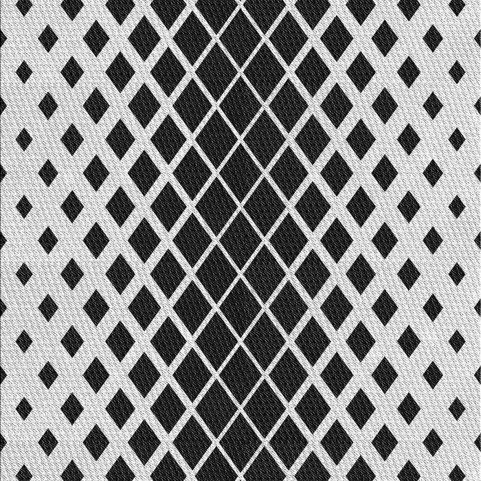 Patterned Charcoal Black Novelty Rug, pat3396