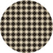 Square Patterned Midnight Gray Rug, pat3397brn