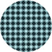 Square Patterned Blue Rug, pat3397lblu