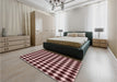 Patterned Pink Rug in a Bedroom, pat3397rd