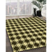 Patterned Midnight Gray Rug in Family Room, pat3397yw